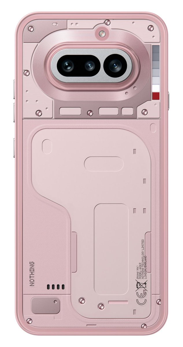 ItsHypester's tweet photo. 📱#NothingPhone4a Design Evolution!

From circle to rectangle 🔄
- The new Glyph Bar features 63 mini-LEDs in 7 squares 🟥⬜⬜⬜⬜⬜⬜
- 40% brighter | Zero light leakage

🩷 And that new PINK color!
Finally a bold color option that stands out

Design evolution or too much change?
Transparent back + pill-shaped camera bar
8.55mm slim profile | 204.5g

Which angle hits different for you?
New Glyph? Metal Profile?
Or those stunning new colors on the back?

Love the new direction or miss the old circle Glyph?
Drop your thoughts! 👇

🎨Colors: 🩷Pink | 🤍White | 🖤Black | 💙Blue

#Nothing #DesignEvolution #GlyphBar #PinkPhone #TechCommunity