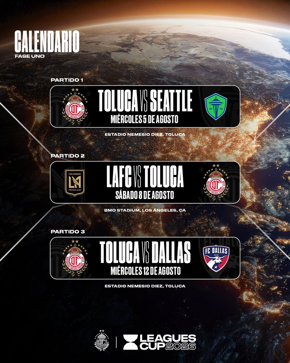 La <a href="/LeaguesCup/">Leagues Cup</a> llega al Infierno 🔥🏟️

Nos vemos en el Nemesio Diez para dos de nuestros partidos 😎

El calendario completo está aquí: leaguescup.com/schedule/#club…