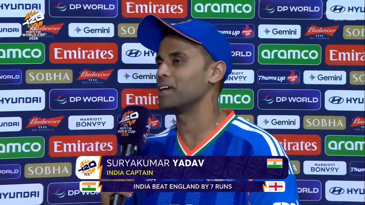 mufaddal_vohra's tweet image. Suryakumar Yadav said, “England were always in the chase, I just told Harry Brook that how much more we need against you guys to be safe”.