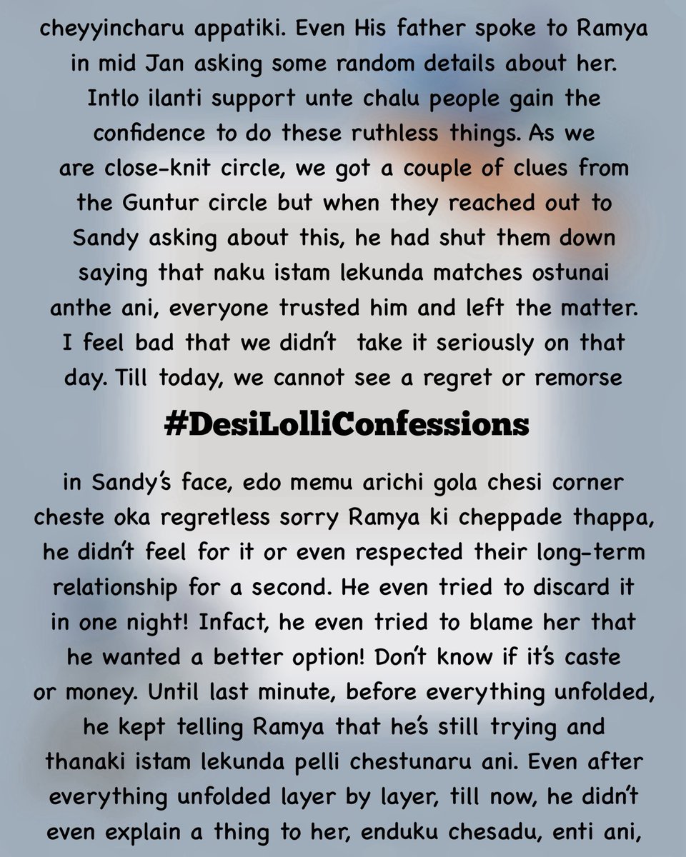Desi Lolli Confessions tweet media