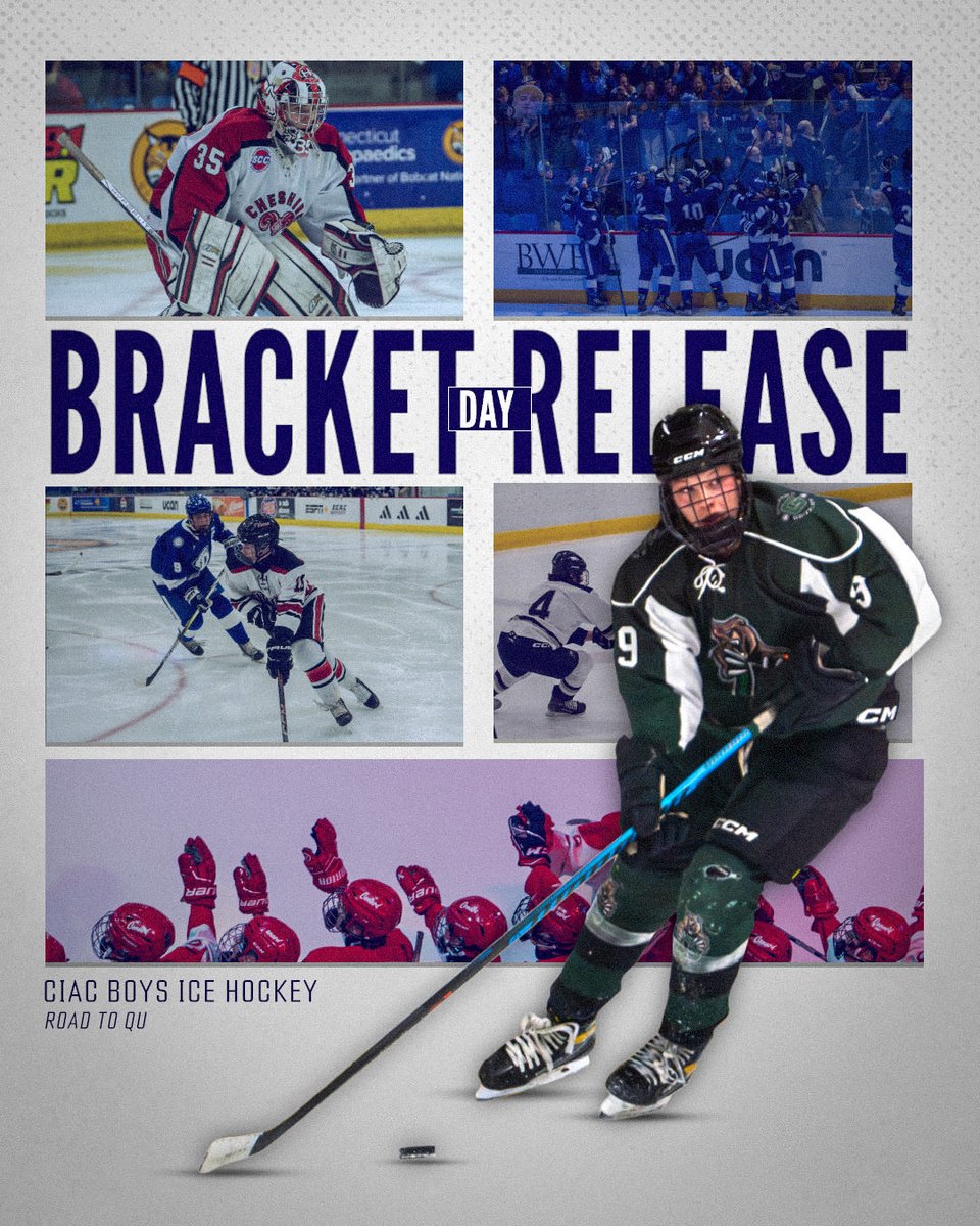 The CIAC State Tournament Brackets for Boys Ice Hockey have been officially released! View the brackets on our CIAC website casci.ac/12771

#cthk
