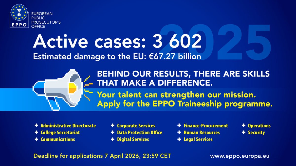 European Public Prosecutor’s Office (EPPO) tweet media