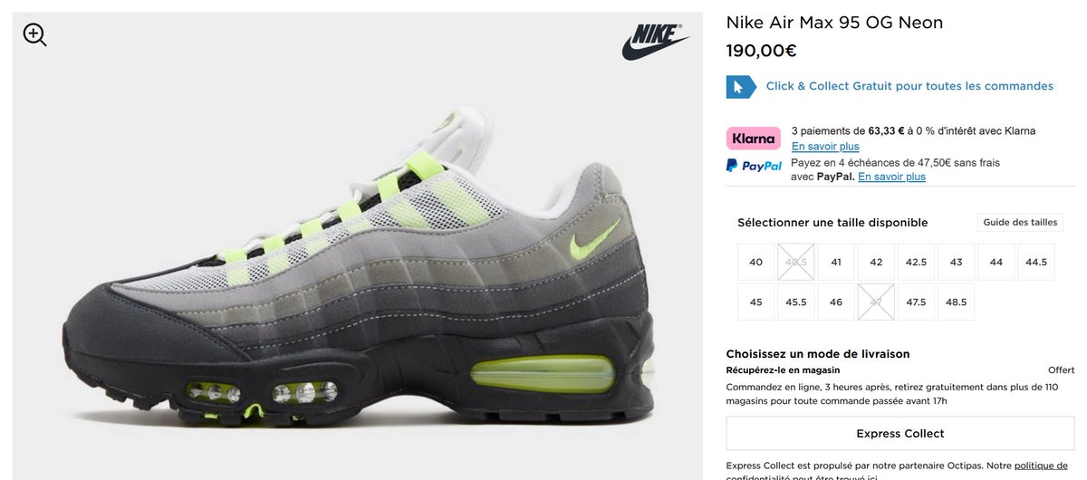 air max 95 og raffle