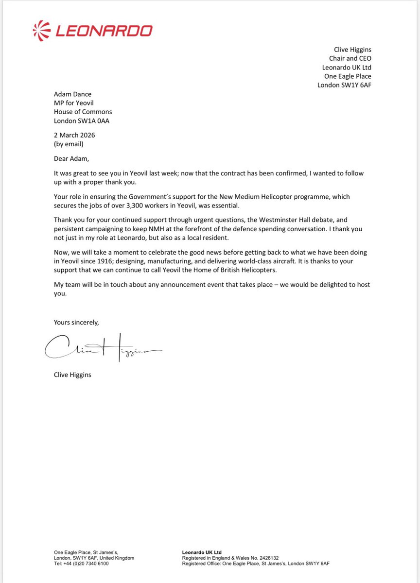 Adam Dance MP tweet media