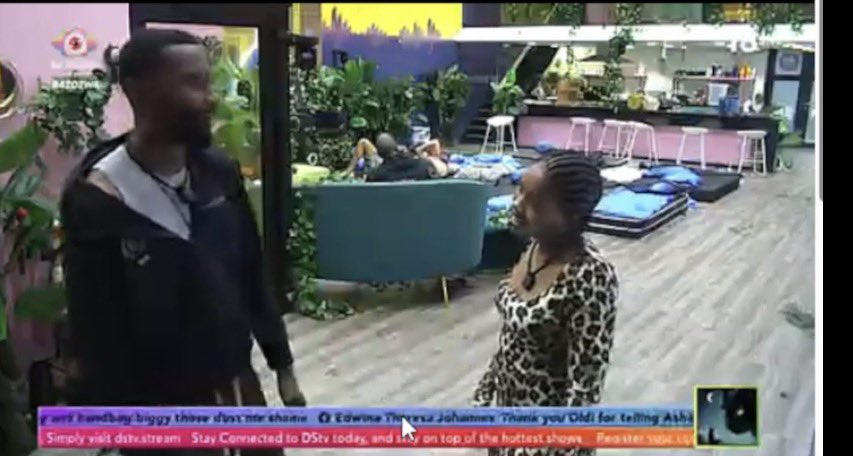 Que: For me it’s all about making the game fair. It’s all about fairness.

Leema: At what cost?

Que: At no cost. It’s 8th week. I’ve always been up and I know I will be up.

Leema: anyway, people are gunning for 2 people.

Que: I’m gunning for my 2 ppl. 

SHE: which 2?

Que: why