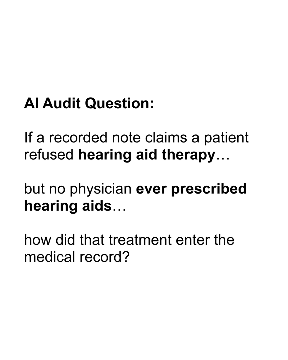 LieDetectorCEO's tweet photo. Recorded Note — Part 4
A patient can’t refuse a treatment that was never prescribed.
#CookCare #RecordedNote #FalsePremise #MedicalRecordError #AIAudit https://t.co/Ksfib4tgX5