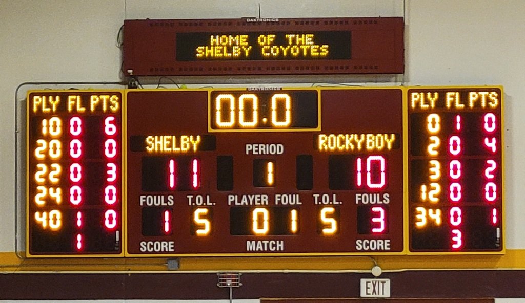 spsactivities's tweet photo. Girls First Quarter: Shelby 11, Rocky Boy 10

Go Coyotes! https://t.co/HO3k9zmO1E