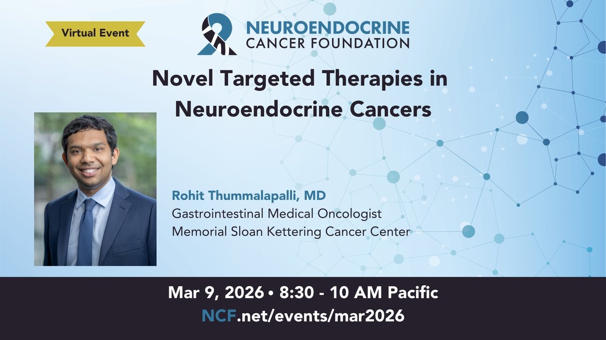 Neuroendocrine Cancer Foundation tweet media