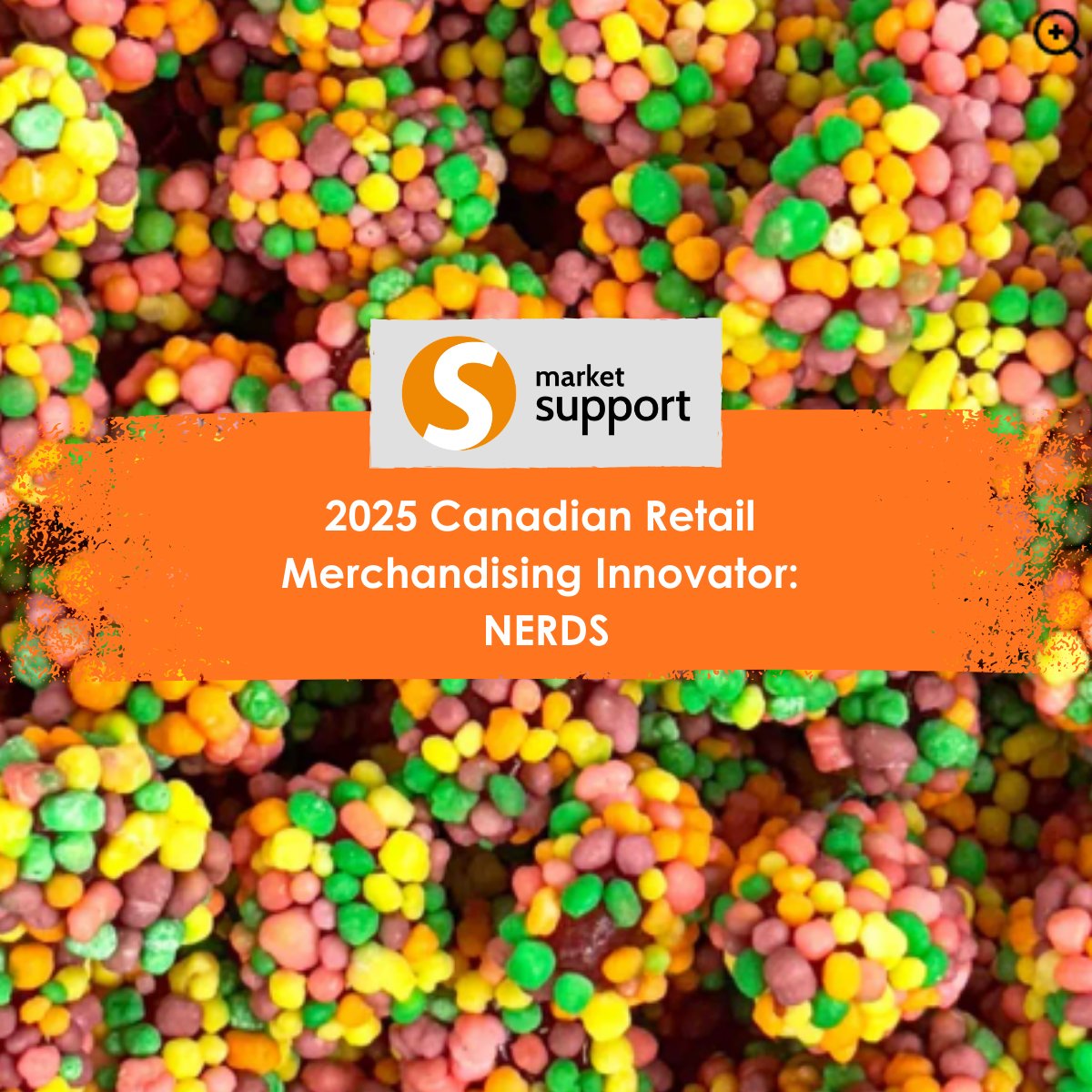MarketSupportCa's tweet photo. NERDS GUMMY CLUSTERS won retail merchandising innovator by executing better in-stores. Full shelves still beat great ideas. https://t.co/4t0EvYnkdx  

#RetailMerchandising https://t.co/Kd0H0umj8r