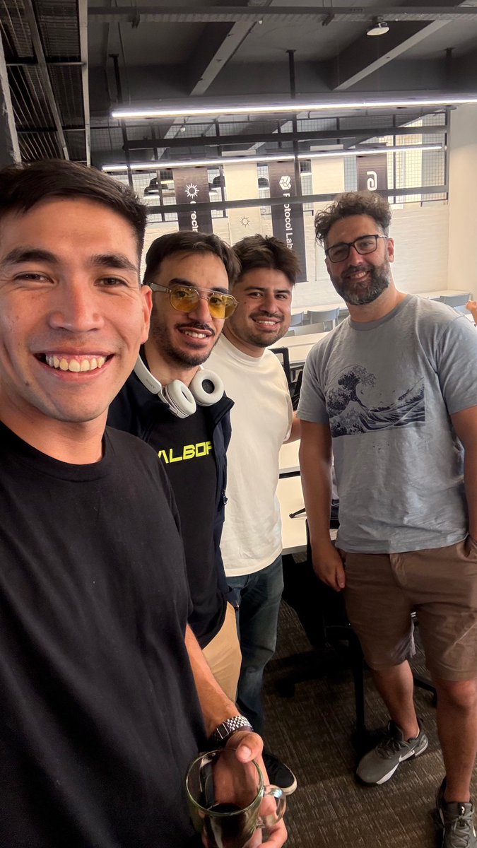 Discussing the agentic economy with a couple of OG builders 🫡

<a href="/crypto_dev_1/">Franco03 - in 🇦🇷</a>  <a href="/fililoco/">LoRdFiLiBoT</a> <a href="/delegate_call/">Sebastian Lujan</a>