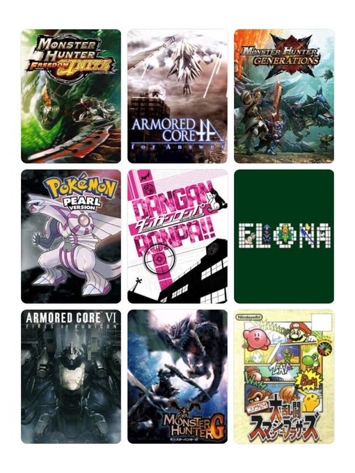 私を構成する9つのゲーム
#My9Games #私を構成する9つのゲーム
https://t.co/gpQDQIKTes

偏りッ 