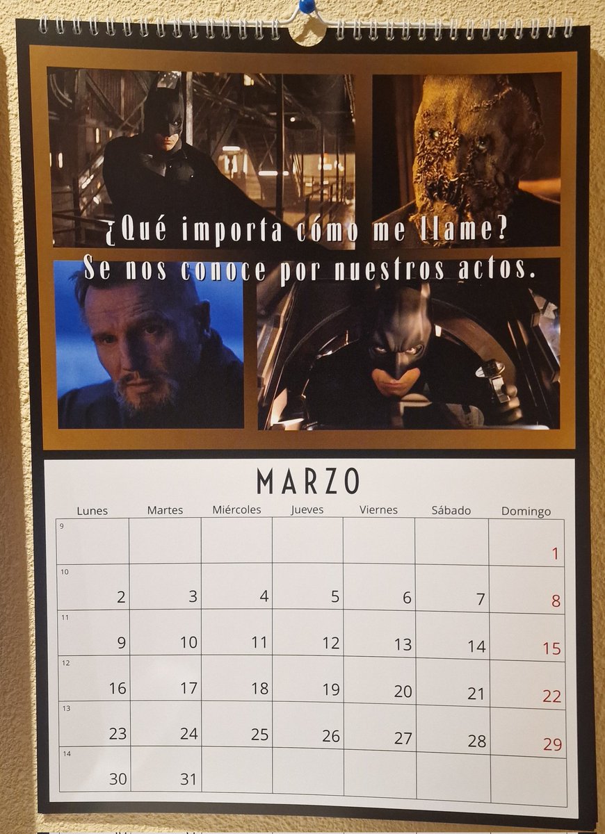 clownprince_86's tweet image. Marzo
en los calendarios custom de
#TheDarkKnight trilogy y
#BatmanForever
diseñados por @LuFeducci 
🙌🏻👌🏻😘
