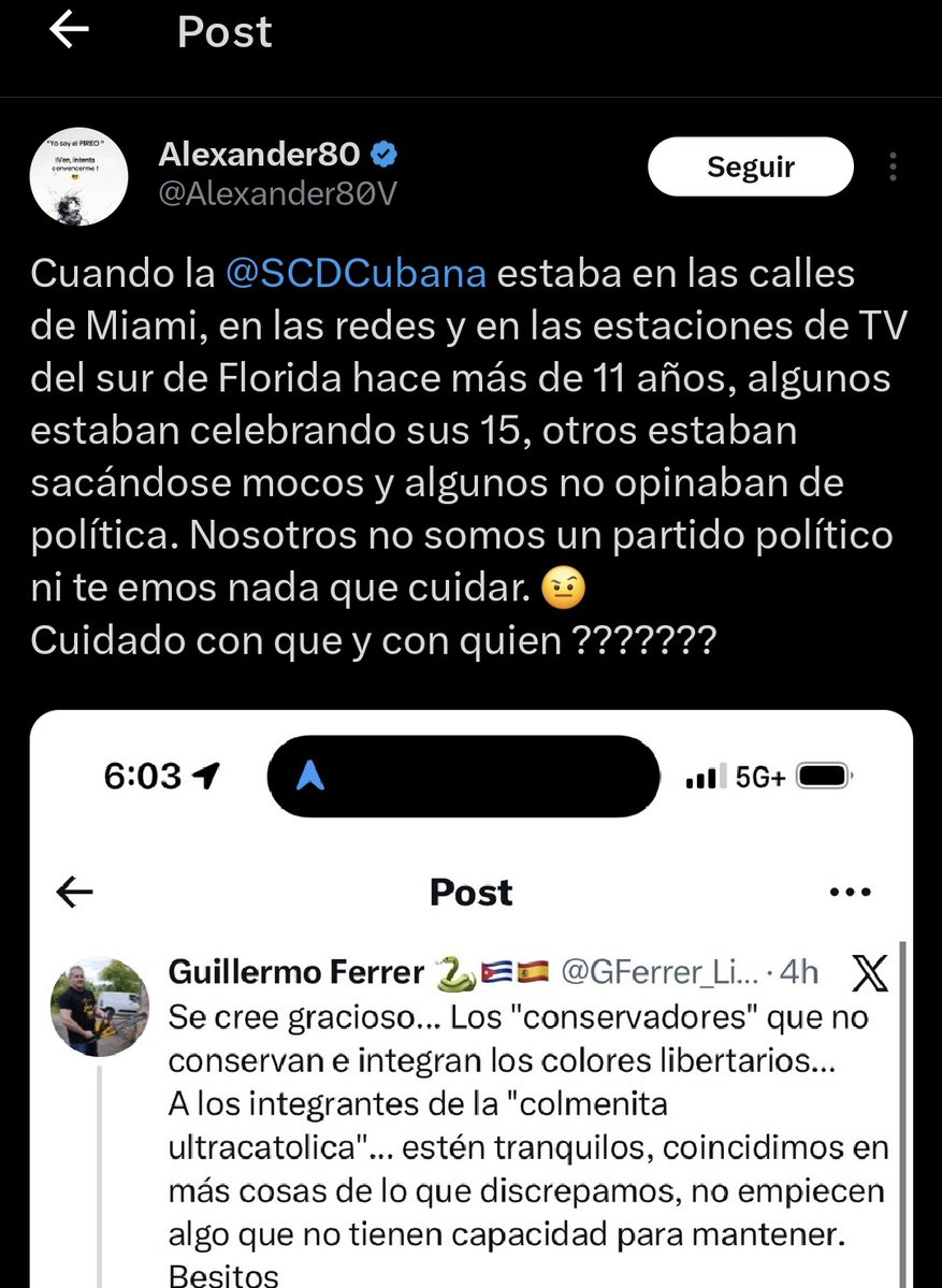 El problema es que nadie los conoce y por eso están tan amargados. Pobrecitos los abuelos 😭 <a href="/SCDCubana/">Sociedad Conservadora Derecha Cubana</a>