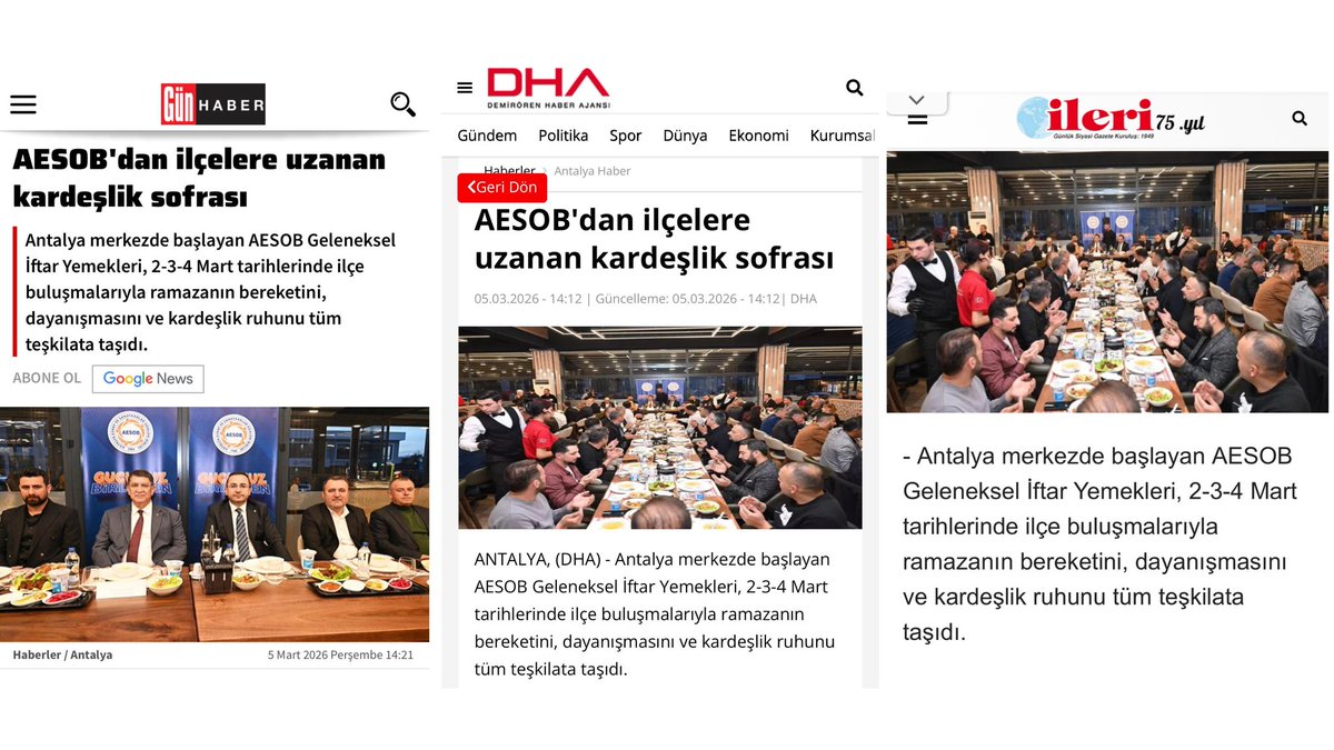 Antalya Esnaf ve Sanatkarlar Odaları Birliği tweet media
