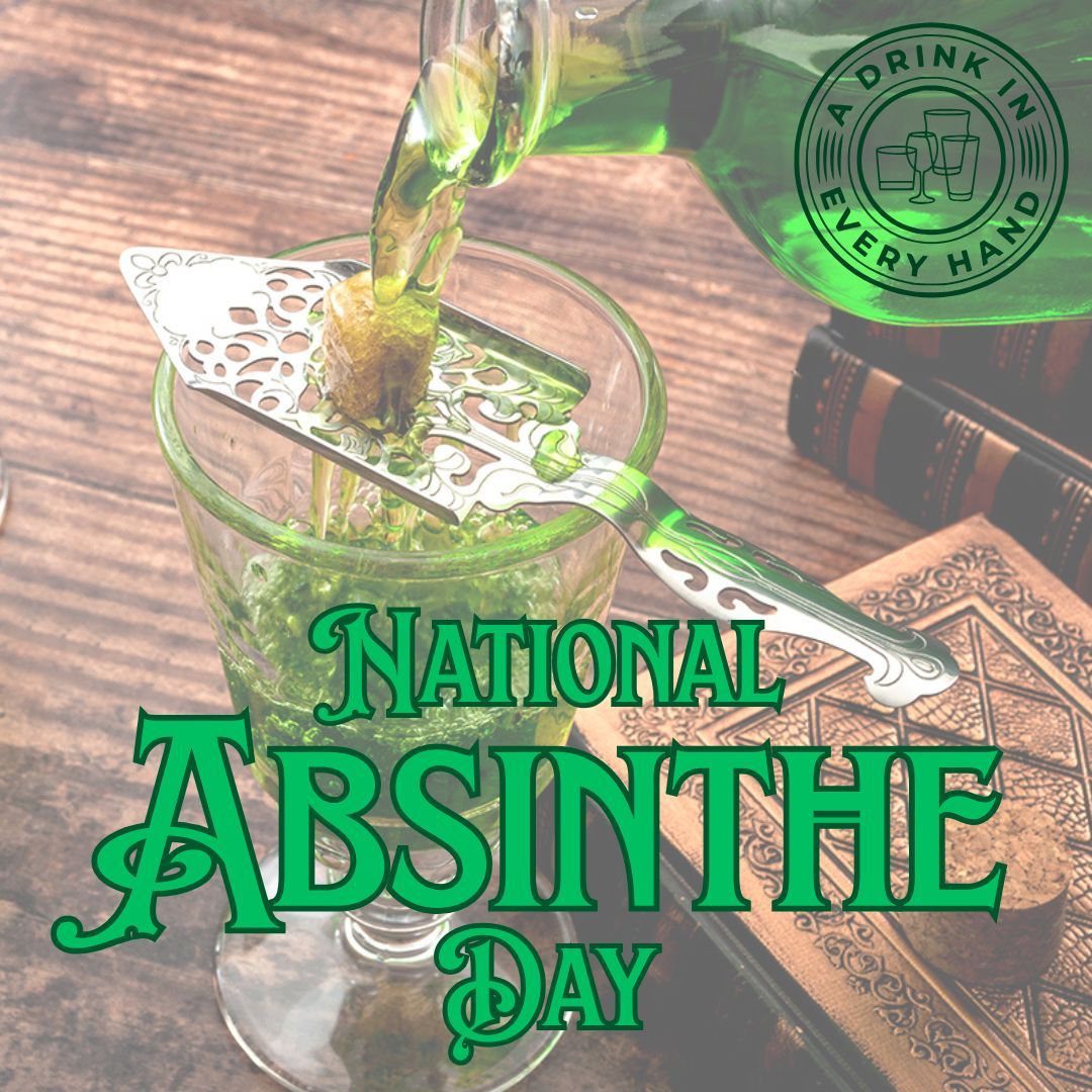 Raise a glass with #ADrinkInEveryHand to National Absinthe Day!
Celebrate the "Green Fairy" with its rich history and unique flavor.
Enjoy responsibly and share your favorite absinthe cocktail recipe!
As always, #DrinkLocalMT
#NationalAbsintheDay
#GreenFairy
#ADIEH