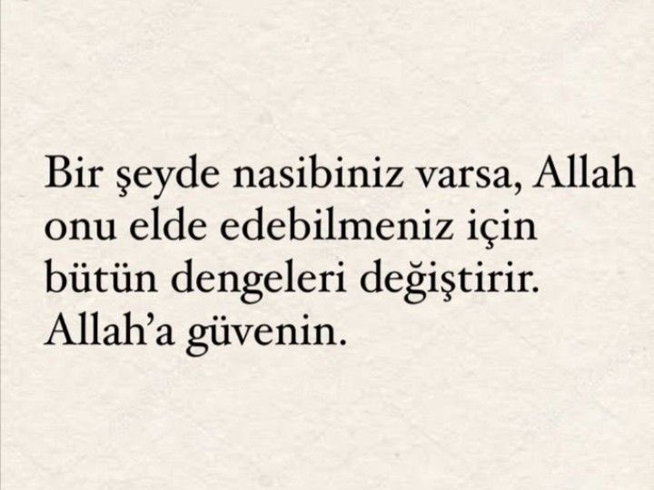 Allah’a güven,