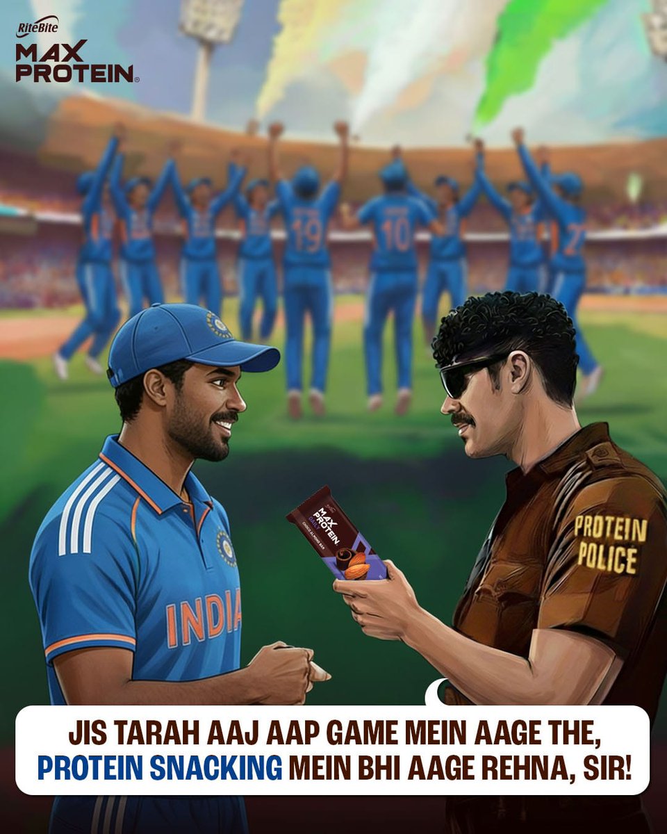 TheMaxProtein's tweet image. Aaj ke match mein ek cheez clear thi: strong choices always wins! 💪🏻

#MaxProtein #NoCheating #ProteinSnacking