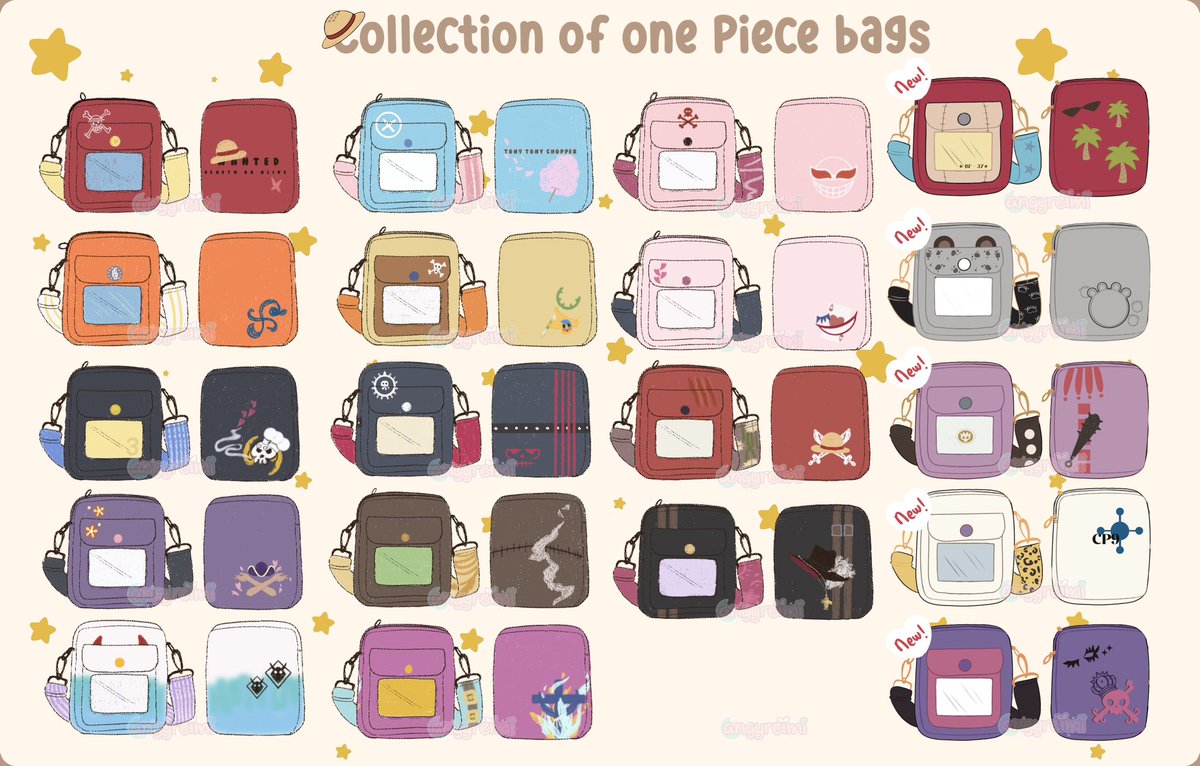 🏴‍☠️ 🗣️ — Choose your destination¡! 

   With 5 new designs available, the collection to unlock is 19 exclusive bags (๑>◡<๑)

   Vote to choose your favorite and be selected to bring it to life!

• Poll ends on Monday 9: strawpoll.com/NPgxe1eNMZ2

        ~ Le’ts Go¡! 🧚✨