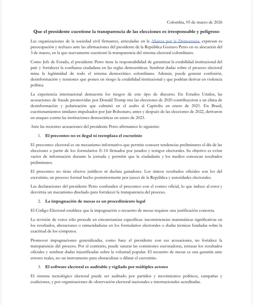 MujeresporlademocraciaCol tweet media