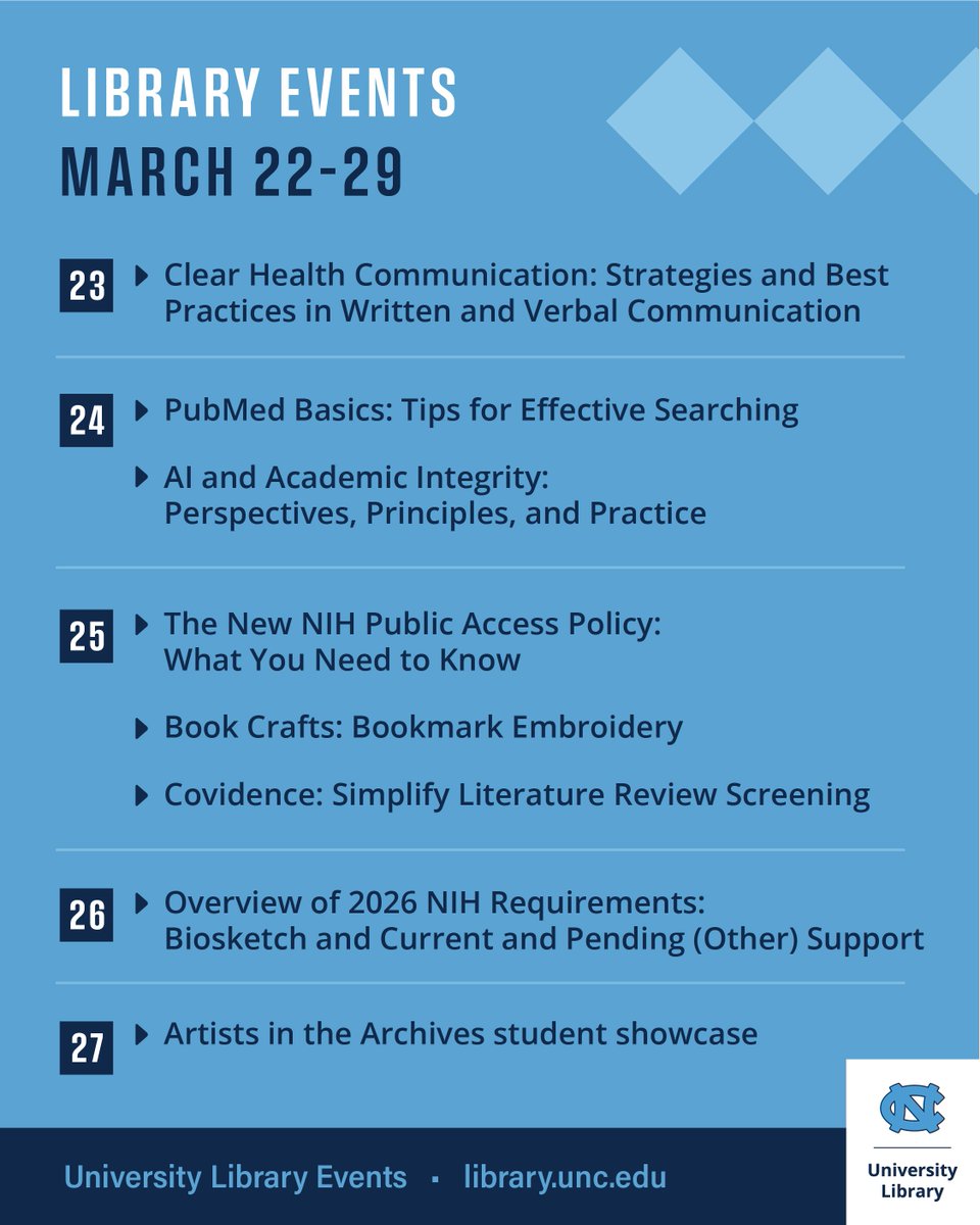 UNC Library tweet media