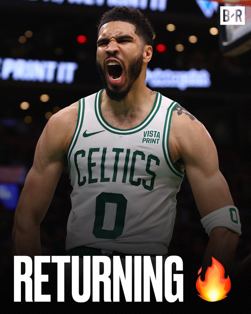 BleacherReport's tweet image. Breaking: Jayson Tatum WILL PLAY this season and could make his debut on Friday against the Mavs, per @ShamsCharania 

Tatum suffered a ruptured Achilles tendon less than 10 months ago...