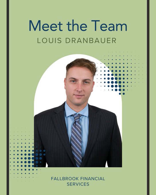 FallbrookFSC's tweet photo. Louis Dranbauer bridges Renewable Energy and client success at Fallbrook. A smart thinker behind smart structures.  #RenewableEnergy #FinanceStrategy #FallbrookFinancial #TaxCredits https://t.co/bL7dZs9mnx