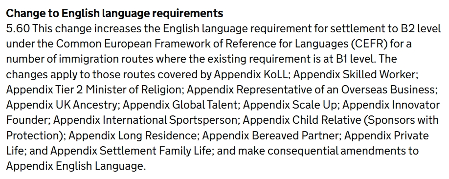 hk_watch's tweet photo. 🚨‼️UPDATE: @ukhomeoffice appears to have exempted all #BNO visa holders from new B2 English language requirements, fulfilling one of Hong Kong Watch’s key policy asks.

Explanatory memorandum to the changes announced today does NOT list BNOs among groups to meet the new B2 requirement.
https://t.co/g6WlJhgg7U