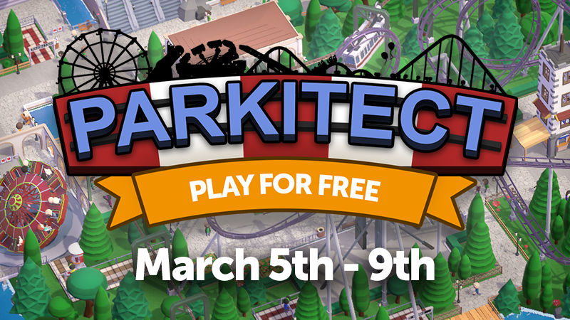 ParkitectGame's tweet photo. Join our Parkitect Free Weekend!🥳
Free to play on Steam from today until March 9th, and if you’d like to keep building your theme park after that, the game is also on 66% off for a limited time!
Tell your friends and join the fun! 🥰
https://t.co/LbNF1pwNCw
#FreeWeekend https://t.co/8o0pVW7DGk