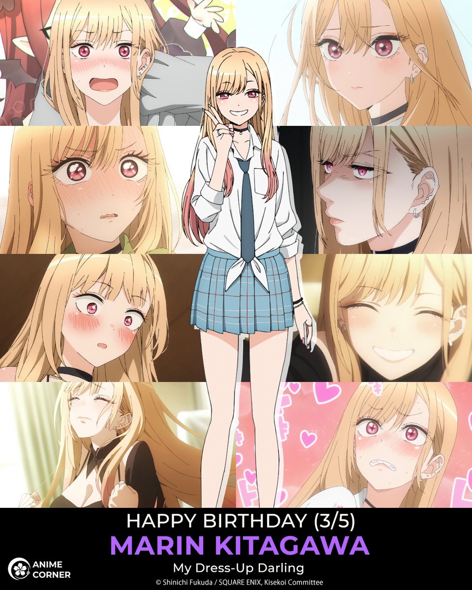 Happy birthday to one of the best girls, the incredibly adorable Kitagawa Marin! 😊🎂❤️

CV (JP): Hina Suguta
CV (EN): Amanda Lee
Anime: My Dress-Up Darling
