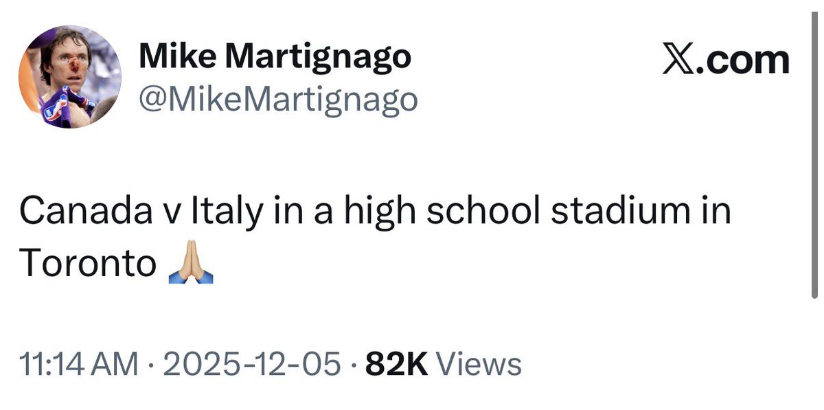 Mike Martignago tweet media