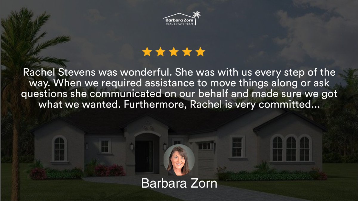 BarbaraZorn's tweet photo. My latest review in .

...
#soldbybarbara #viewbrevardhomes #betterinbrevard #bhgre #realestate #realtor#Better_Homes_and_Gardens_RE_Starhttps://rma.reviews/42noinesqnog★★★★★2932 Edestus Drive, Melbourne, FL, 32940🛌 4 🛀 5 🚘 2Excellent agent!RateMyAgent https://t.co/N3Tj79mikn