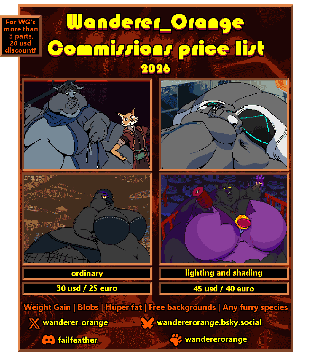 Orange Wanderer (Comms open) tweet media