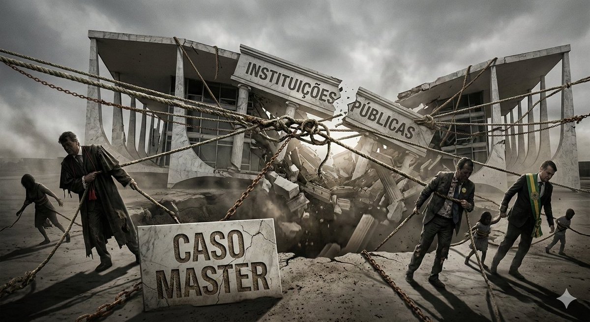 A Implosão das Instituições Brasileiras com as novas revelações do #CasoMaster as colocam vivendo sob um telhado de vidro. Parlamentares  - Senadores / Deputados,  #STF , #PGR , #BancoCentral e até #PF com envolvimento. Vergonha... repúdio e raiva. <a href="/GloboNews/">GloboNews</a>