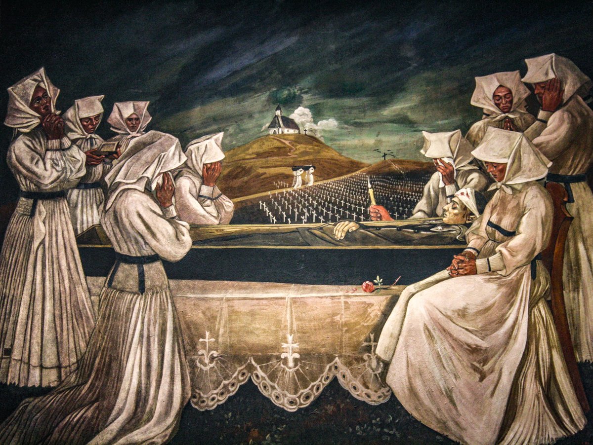 StephenGarone's tweet image. Striking wartime #murals by Maxo Vanka inside St. Nicholas #Croatian #Catholic #Church in #Millvale, #Pennsylvania. Find out more at stephentravels.com/come-inside/st… 🇺🇸🇭🇷⛪️✝️🎨