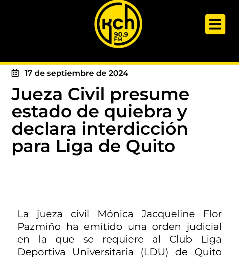 Mónica Jaqueline Flor Pazmiño que ordenó la suspensión de las elecciones en la FEF, es la misma jueza que en el 2024 declaró interdicción de LDU además de la prohibición de salida del país a Isaac Álvarez, esto cuando Esteban Paz ya no era parte del club