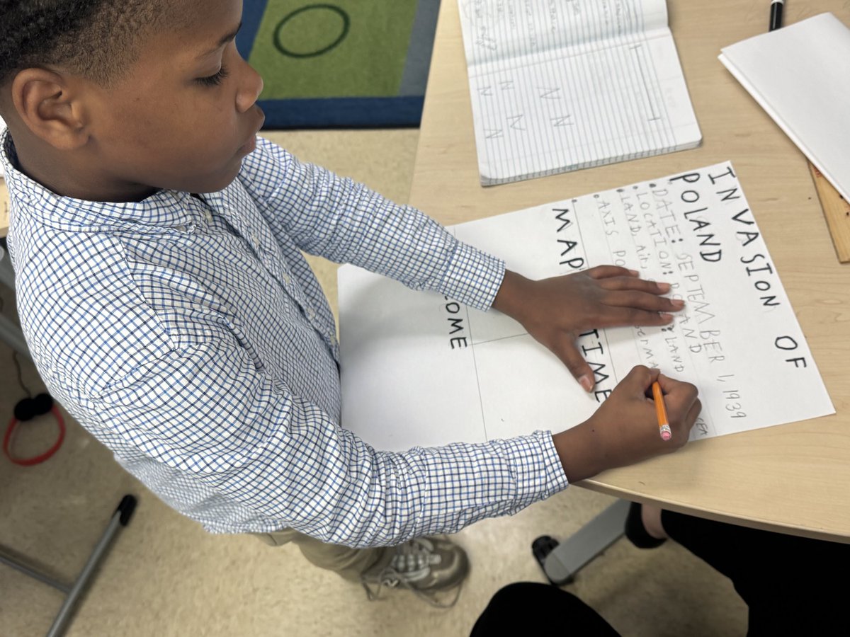 MWSmith5of6's tweet photo. My @STEAMatOakdale  students are working on research projects about key battles of World War II. After completing their research, they will share their learning with classmates so we can better understand how these battles shaped history. https://t.co/5BZL5pZYWJ