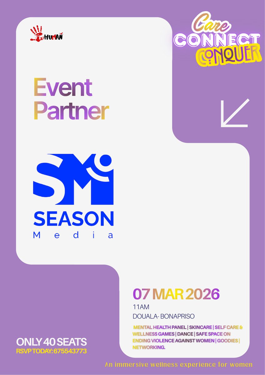 imhuman_org's tweet photo. Welcome on board @seasonmedia for choosing to be our partner on our women’s wellness event ! https://t.co/n2A7Tm3OfZ