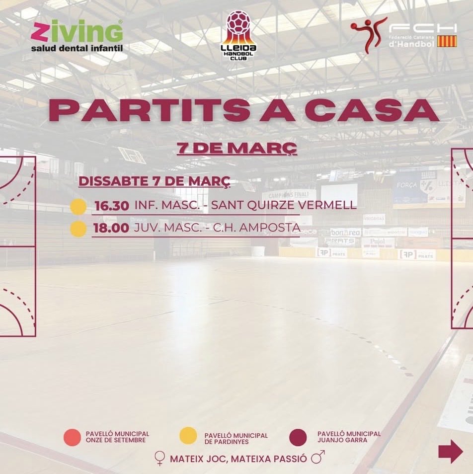 LleidaHC's tweet photo. Programació de partits a casa i fora per aquest cap de setmana! 

Vosaltres també hi jugueu. Som-hi! 💪🏼🚀 https://t.co/ag3PpqsFDZ