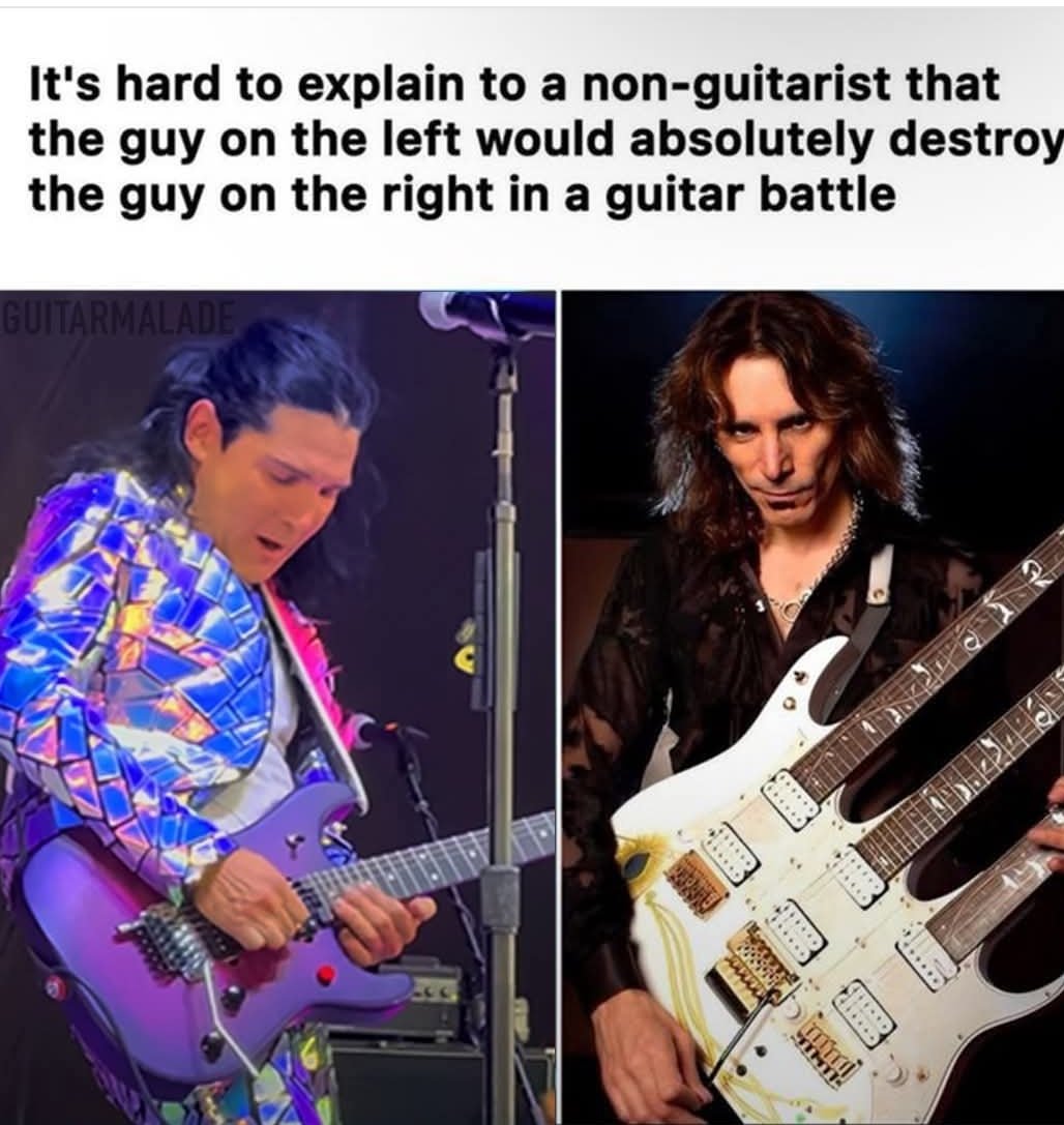 Fuck Steve Vai!! 🤣🤣🤣🤘