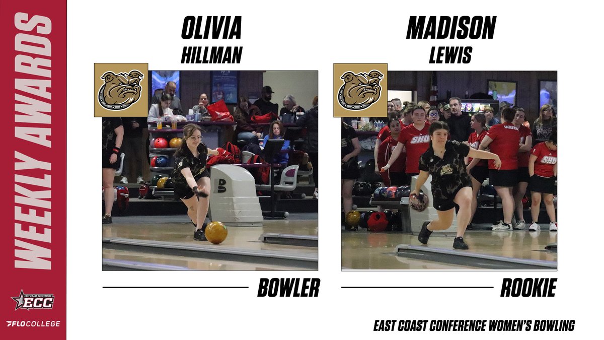 ECCSports's tweet image. For our Women's Bowling report, it's a clean sweep for @BryantAthletics, plus performances from @DaemenAthletics, @STAHawks and @RobertsRedhawks.

🔗-  shorturl.at/867X7

@FloCollege
#Experience | #Compete | #Champion