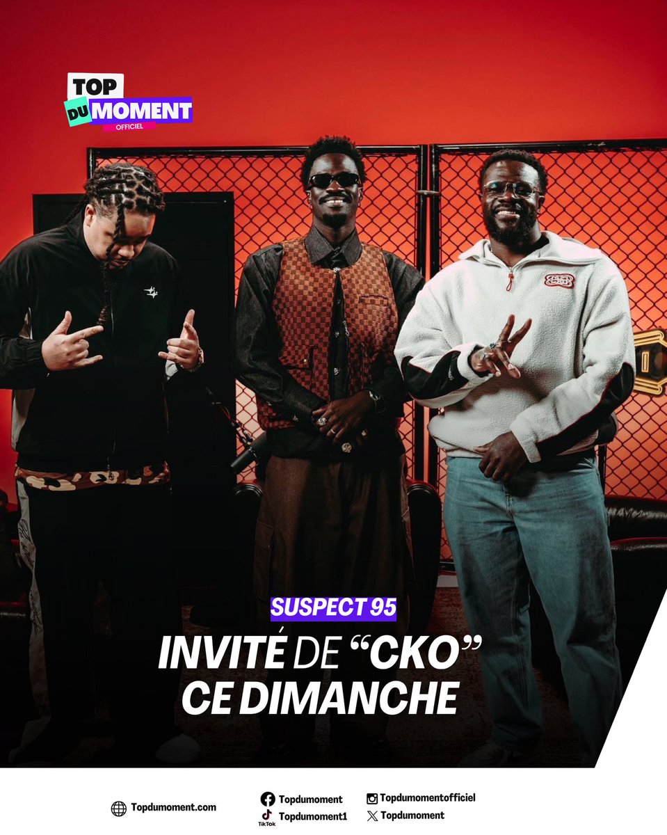topdumoment1's tweet photo. Suspect 95 est l’invité de l’émission CKO ce dimanche 🔥🔥
Plus de 2h de podcast … Le rap ivoire dans une autre dimension 🔥 #suspect95 #Cko https://t.co/6Zmgq6zr4I