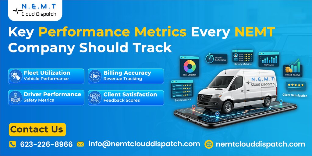 🚀 Track the right KPIs to grow your NEMT business in 2026:
📊 Fleet Utilization
📱 Driver Performance
🔔 On-Time Pickup
💳 Billing Accuracy
⭐ Patient Satisfaction
📈 Route Optimization
Read guide: nemtclouddispatch.com/blog/nemt-perf…
Book Demo: 
nemtclouddispatch.com/schedule-demo/
#FleetManagement