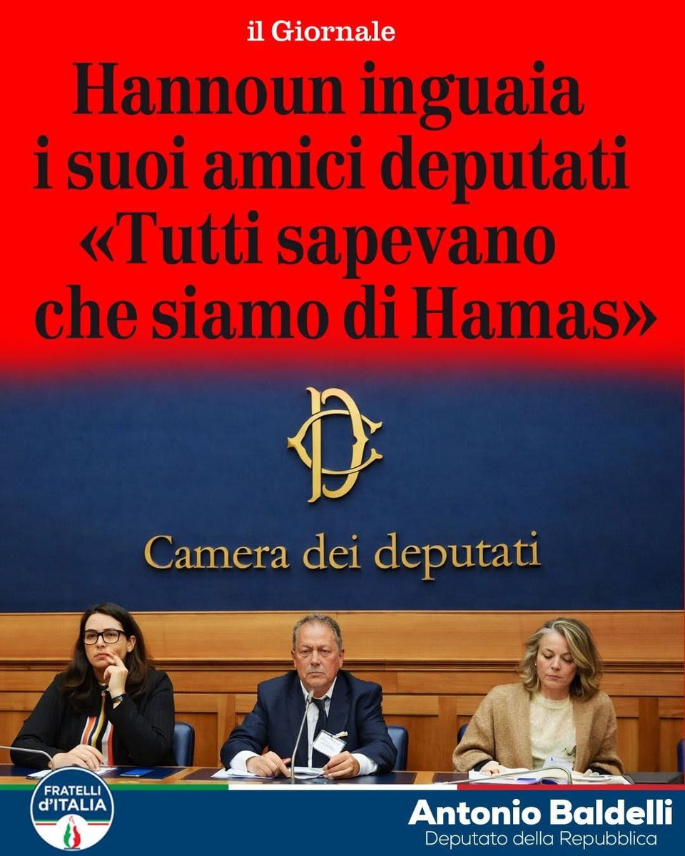 <a href="/AngeloBonelli1/">Angelo Bonelli</a> L'amico di Hannoun? Quel tipo che hanno invitato a fare propaganda alla Camera e che attualmente è in custodia cautelare, perché accusato di finanziare i terroristi Nazipal? E questo sarebbe un patriota italiano?