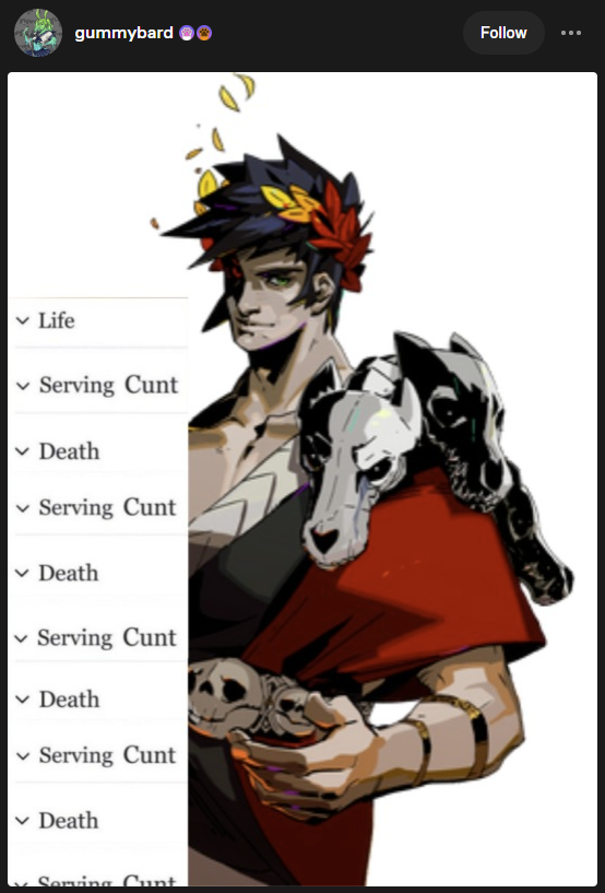 Each time he's reborn he only comes back stronger