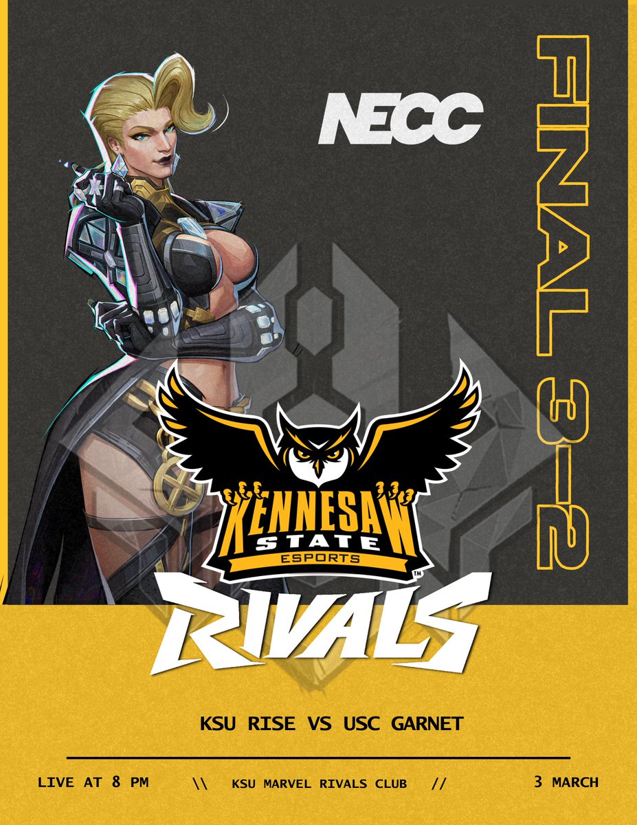 Nice job KSU Ascend and KSU Rise at our <a href="/neccgames/">NECC</a> game!
#ksu #MarvelRivals