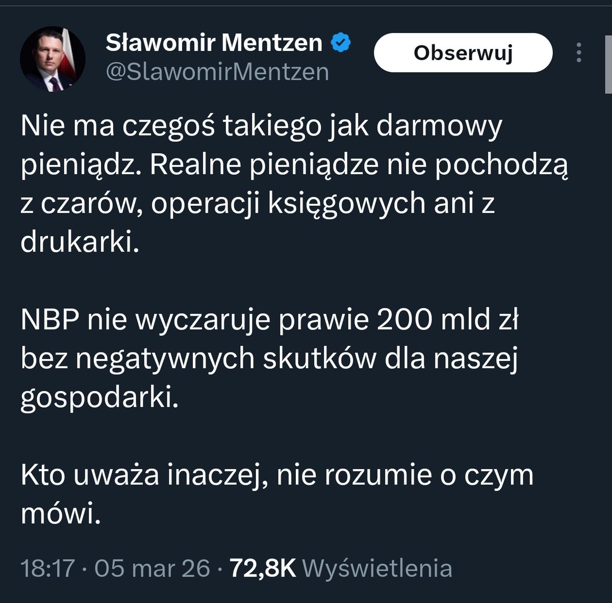 Wszystkie działa wytoczył już Tusk w sprawie SAFE, ale nic nie wskórał, zatem wjeżdża ostatni jego as w rękawie.
Panie Sławku, panie Sławku...