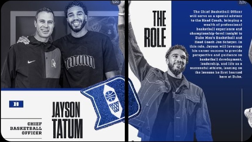 therealCoast3's tweet photo. As @DukeMBB CBO prepares to go back to the @NBA for the Celtics, I ask is their a job opening? https://t.co/gIcfAmzRh7