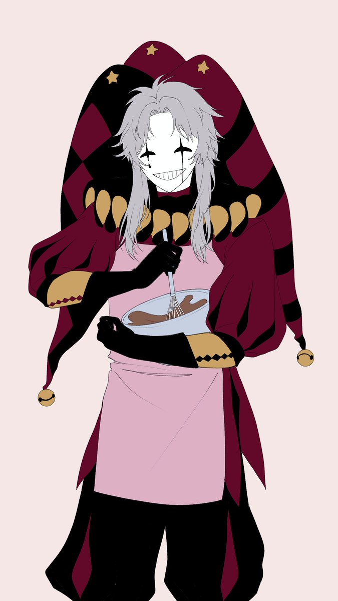 Kim21Linci's tweet photo. Pierrot likes cooking so I have this little idea~☆ 
Pierrot x OC

#tfc #thefreakcircus #thefreakcircuspierrot https://t.co/LW0kIyIVXZ
