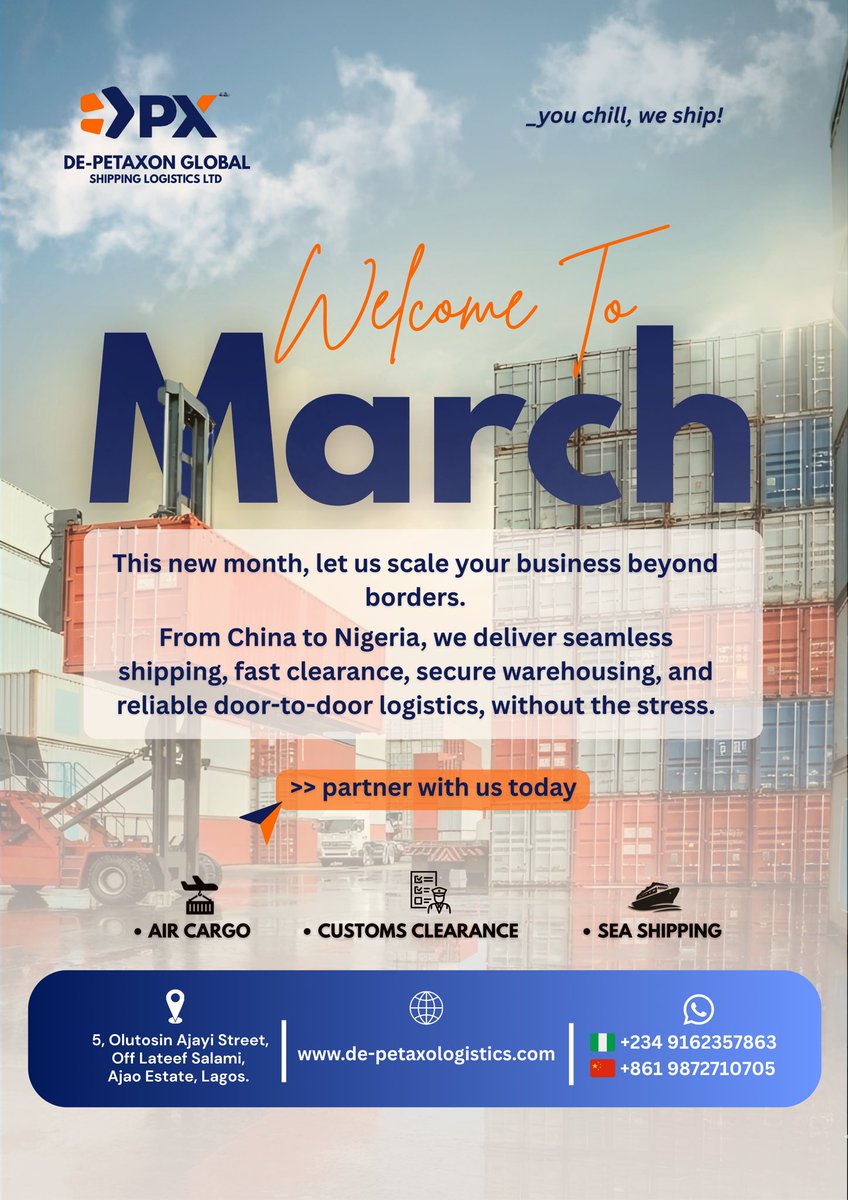 De-petaxon Global shipping Logistics Ltd. (@DPX_Shipping) / Posts / X