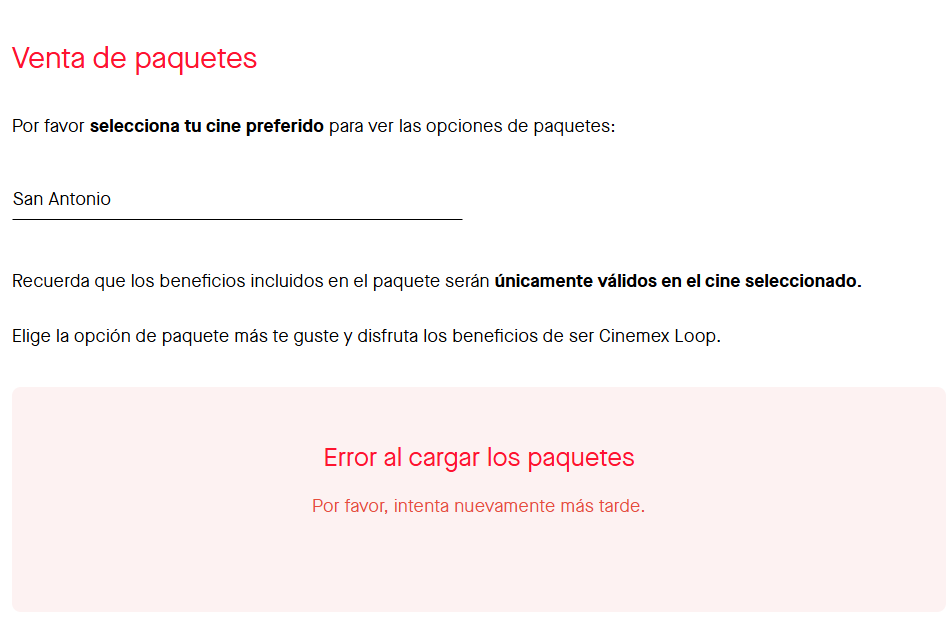 miguelramsan's tweet photo. Hola @Cinemex estoy intentando comprar boletos mediante su app y por el portal, pero nada más no me deja, me dice que hay un error :( tampoco puedo cerrar sesión o ingresar en otro portal.... ¿Estan fallando sus sistemas? https://t.co/67ReE1HatT